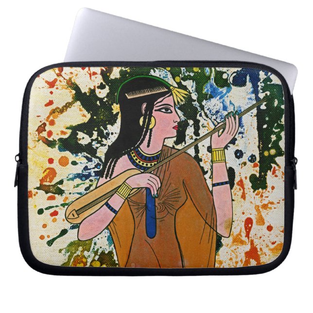 The Egyptian Enchantress by Michael Moffa Laptop Sleeve (Front)