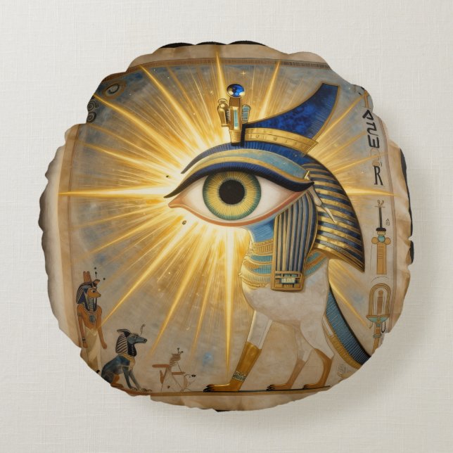 The Egyptian Eye´6 Round Cushion (Front)