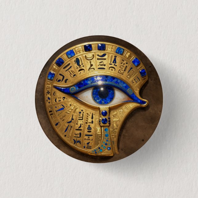 The Egyptian Eye´7 3 Cm Round Badge (Front)
