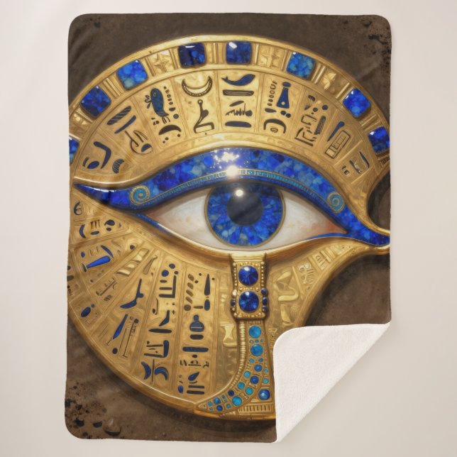 The Egyptian Eye´7 Sherpa Blanket (Front)