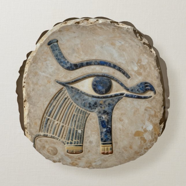 The Egyptian Eye´8 Round Cushion (Front)