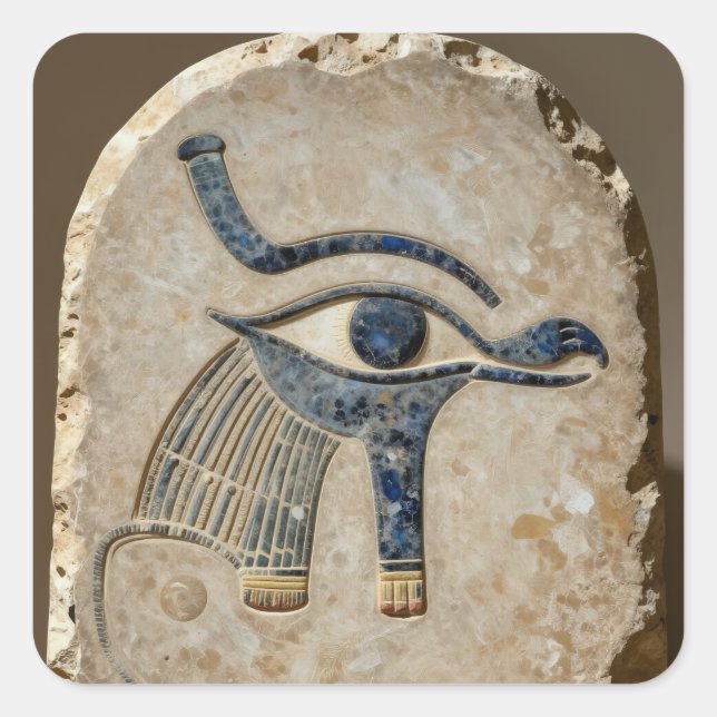 The Egyptian Eye´8 Square Sticker (Front)