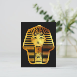 The Egyptian Golden Tutankhamun Mask Holiday Card