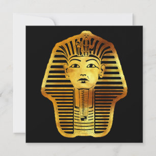 The Egyptian Golden Tutankhamun Mask Holiday Card