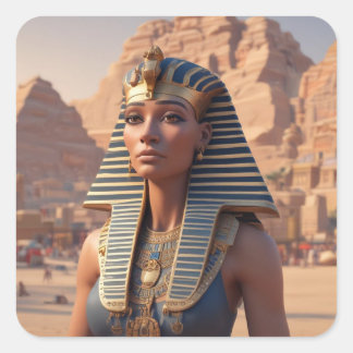 The Egyptian Queen.  Square Sticker