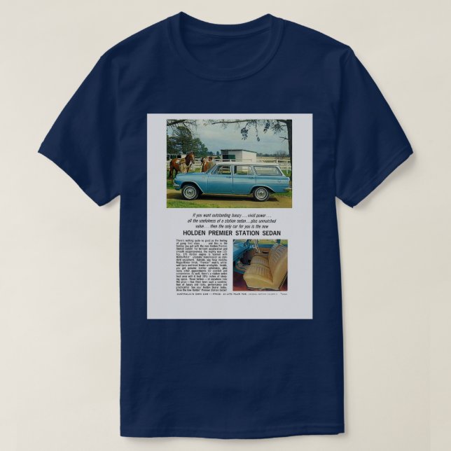The EH Holden Premier Wagon Graphic T-Shirt (Design Front)