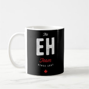 The Eh Team 1867 Canada Maple Leaf Canadian Hockey Coffee Mug