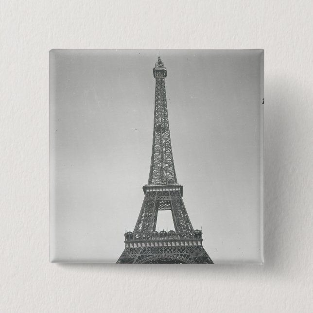 The Eiffel Tower, 1887-89 15 Cm Square Badge (Front)