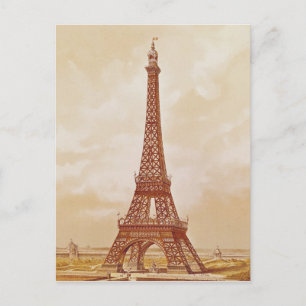 The Eiffel Tower, 1889 Postcard
