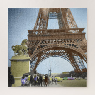 The Eiffel Tower, as you haven't seen it before. Jigsaw Puzzle