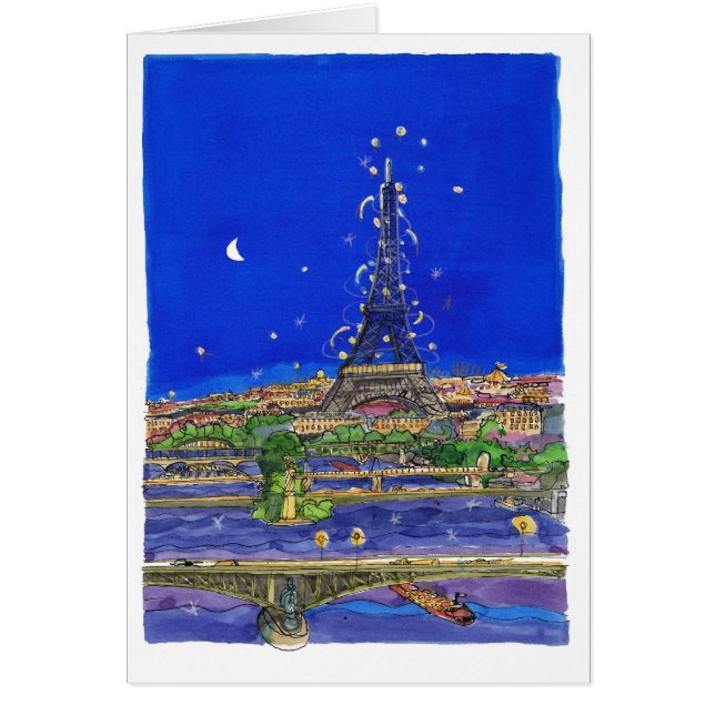 The Eiffel Tower at night (Front)