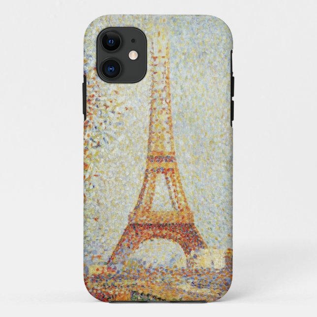The Eiffel Tower by Georges Seurat Case-Mate iPhone Case (Back)