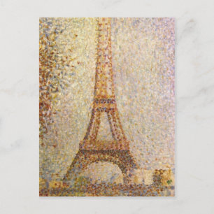 The Eiffel Tower by Georges Seurat Postcard