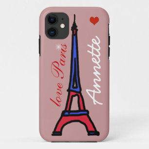 The Eiffel Tower custom name iPhone 11 Case