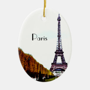 The Eiffel Tower - Paris Ceramic Tree Decoration