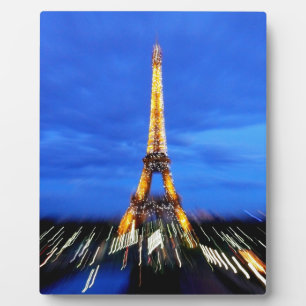 The Eiffel Tower Paris France Plaque