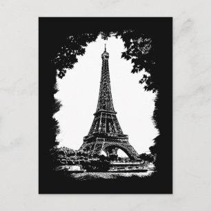 The Eiffel Tower, Paris postcard