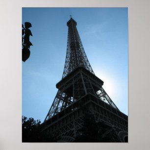 the Eiffel Tower, Paris, Sunrise Poster