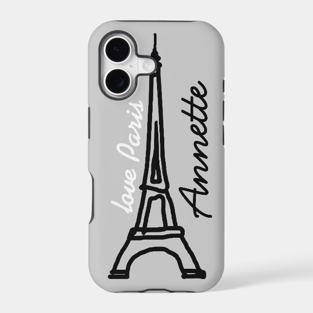 The Eiffel Tower personalised (Back)