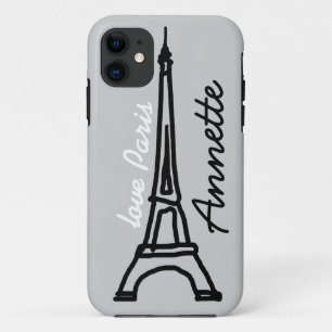 The Eiffel Tower personalised iPhone 11 Case