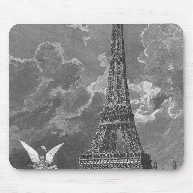 The Eiffel Tower  Universal Exhibition Mouse Mat (Front)
