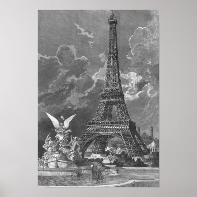 The Eiffel Tower  Universal Exhibition Poster (Front)