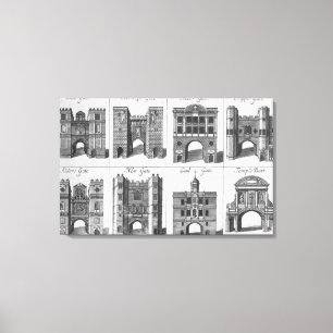 The Eight Gates of the City of London Canvas Print