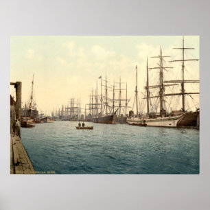 The Elbe, Hamburg, Germany Poster