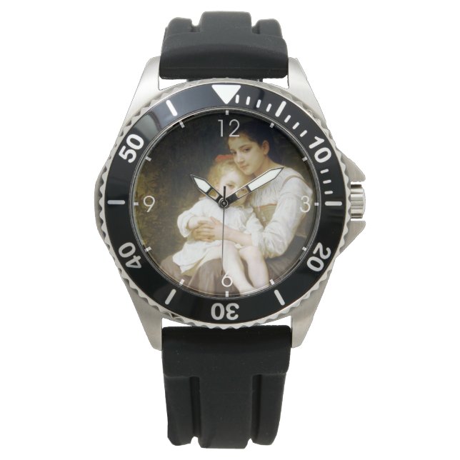 The Elder Sister (by William Bouguereau) Watch (Front)