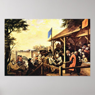 The Election, English," "Humours Of An Election" Poster