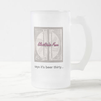 The Electric Fan Frosted Beer Mug