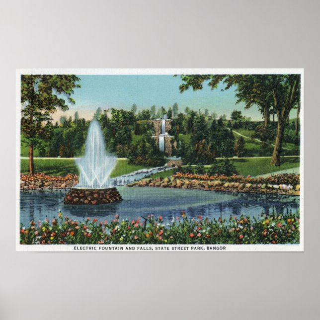 The Electric Fountain and Falls Poster (Front)