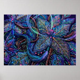 The Electric Lotus Awakening Spiritual Wall Art
