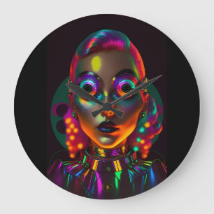 The Electric Woman Large Clock