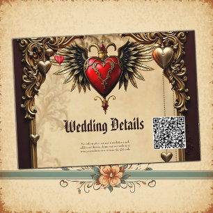 The elegance and mysticism of the Gothic heart.  Enclosure Card