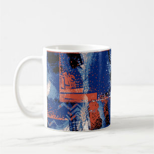 The elegance of blue arouses admiration in the fab coffee mug