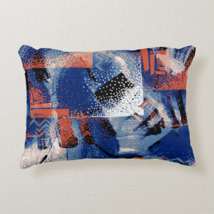 The elegance of blue arouses admiration in the fab decorative cushion