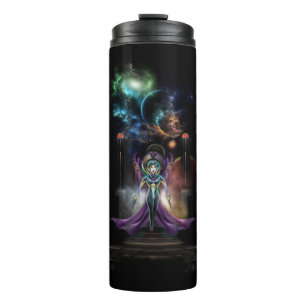 The Elegance Of Trilia Fractal Portrait NSE Thermal Tumbler
