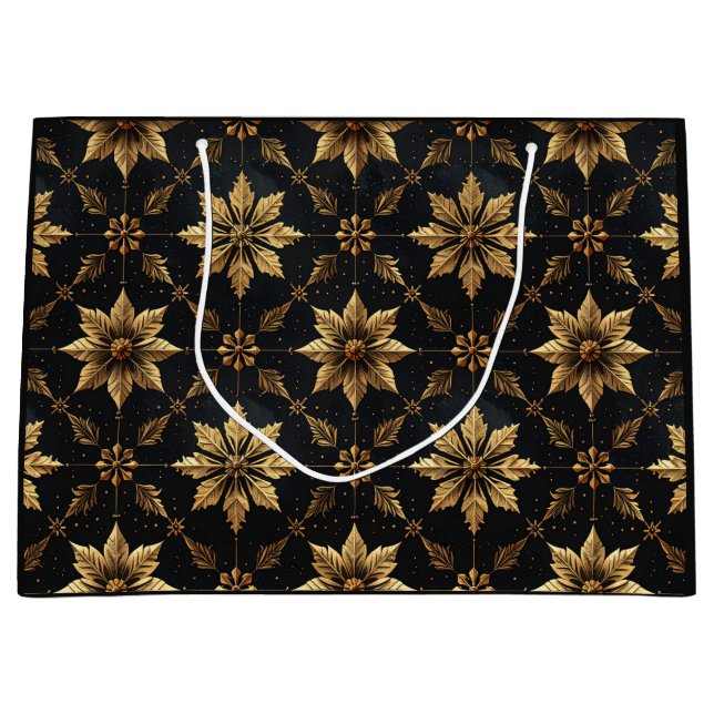 The Elegant Christmas - Flower Large Gift Bag (Front)