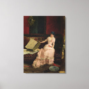 The Elegant Connoisseur, 1883 (oil on canvas) Canvas Print