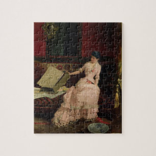 The Elegant Connoisseur, 1883 (oil on canvas) Jigsaw Puzzle