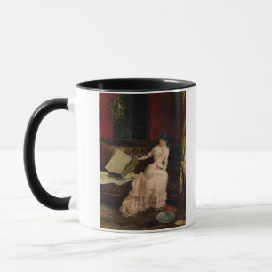 The Elegant Connoisseur, 1883 (oil on canvas) Mug