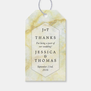 The Elegant Marble Effect Wedding Collection Favou Gift Tags