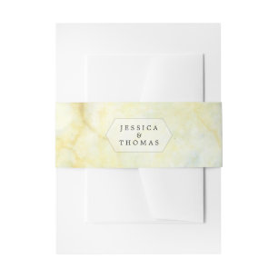 The Elegant Marble Effect Wedding Collection Invitation Belly Band