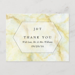 The Elegant Marble Effect Wedding Collection Postcard
