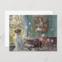 The Elegant Pianist,Improvisation by Childe Hassam