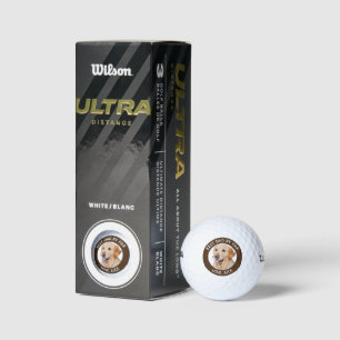 The Elegant Simplicity Dog Photo Golf Balls
