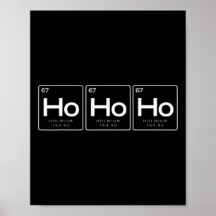 The Element Of Christmas Shirt, Funny Ho Ho Ho Gif Poster
