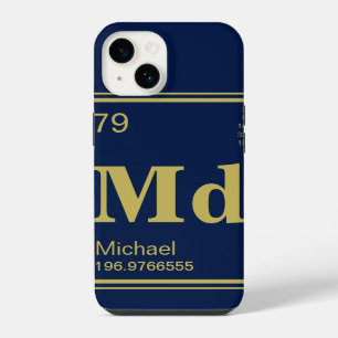 The Element of You! Custom Name Gold Periodic iPhone 14 Case