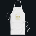 The Element of You! Custom Name Gold Periodic Long Apron<br><div class="desc">A custom name periodic table of elements apron.</div>